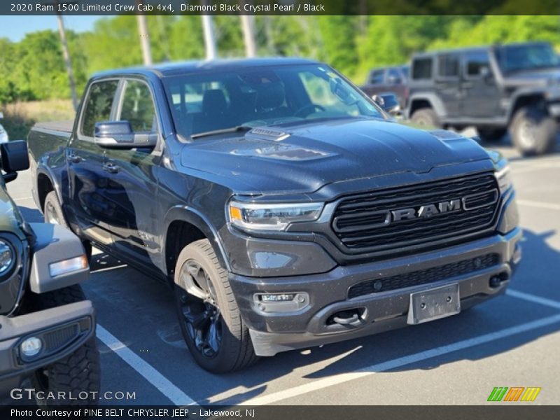 Diamond Black Crystal Pearl / Black 2020 Ram 1500 Limited Crew Cab 4x4