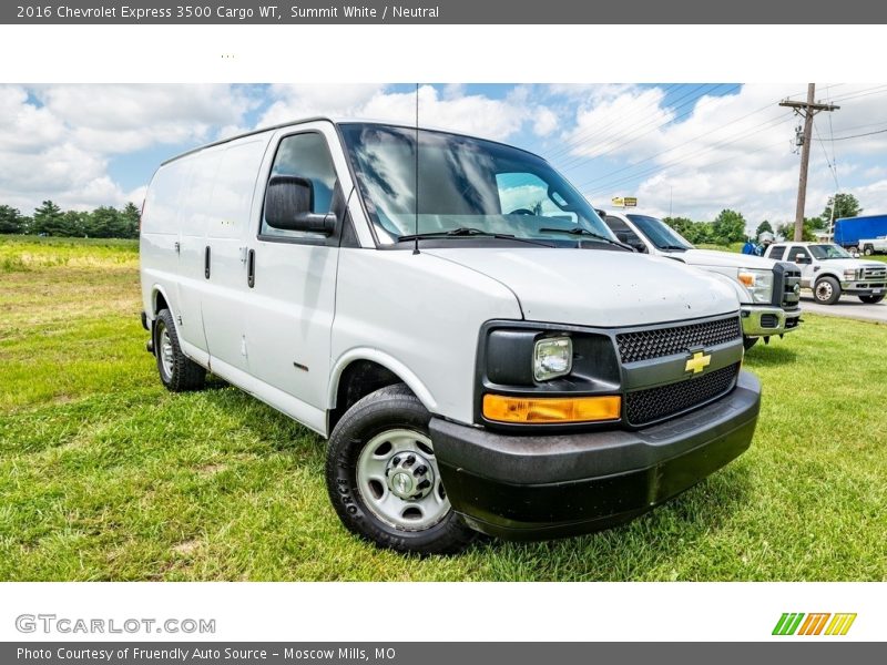 Summit White / Neutral 2016 Chevrolet Express 3500 Cargo WT