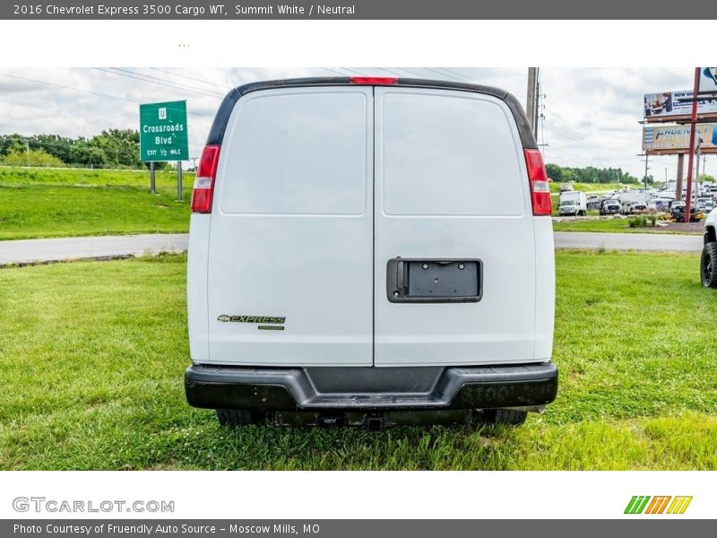 Summit White / Neutral 2016 Chevrolet Express 3500 Cargo WT