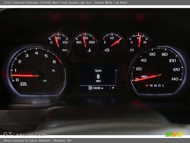 Summit White / Jet Black 2020 Chevrolet Silverado 2500HD Work Truck Double Cab 4x4