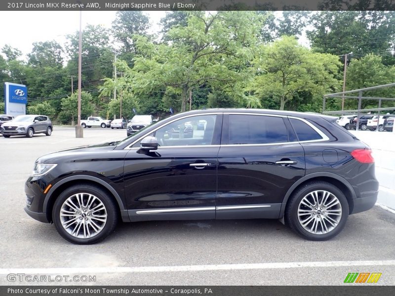 Midnight Sapphire Blue / Ebony 2017 Lincoln MKX Reserve AWD