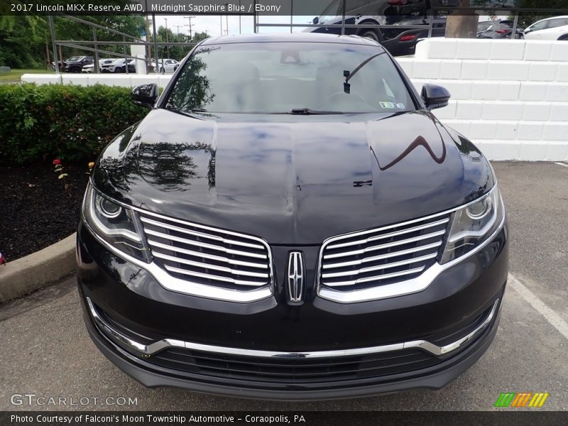 Midnight Sapphire Blue / Ebony 2017 Lincoln MKX Reserve AWD