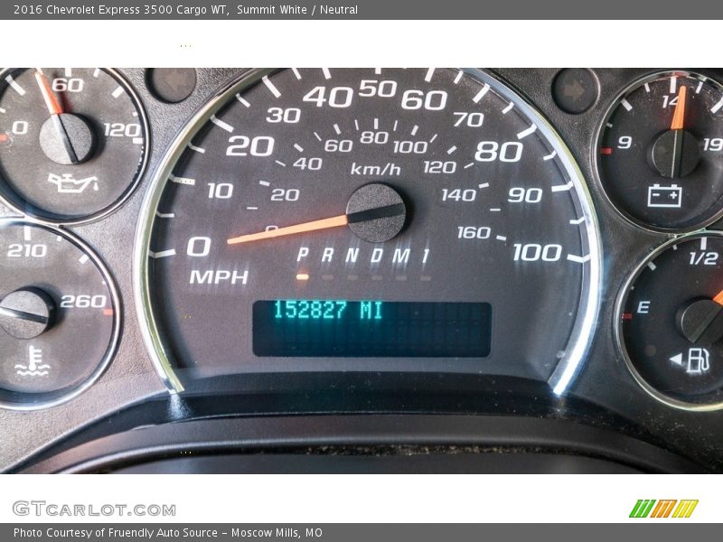 Summit White / Neutral 2016 Chevrolet Express 3500 Cargo WT