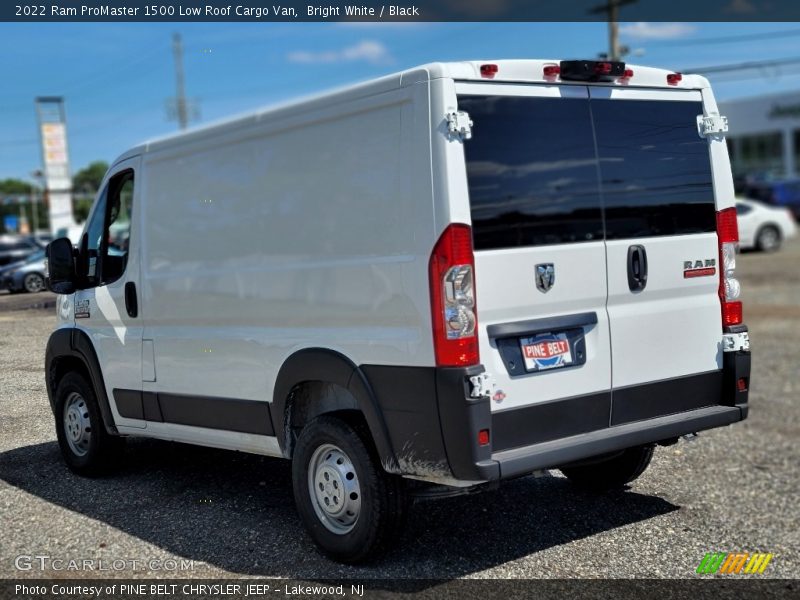 Bright White / Black 2022 Ram ProMaster 1500 Low Roof Cargo Van