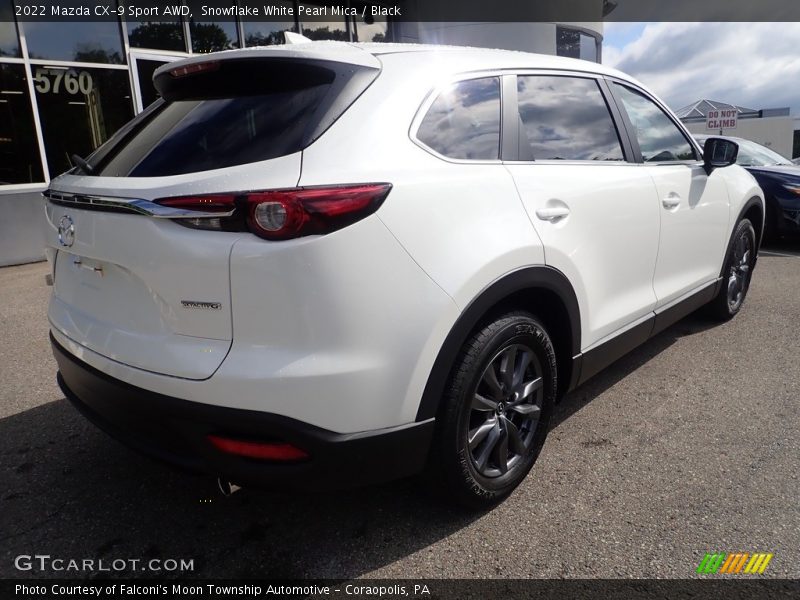 Snowflake White Pearl Mica / Black 2022 Mazda CX-9 Sport AWD