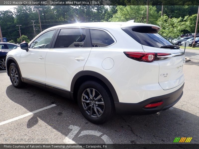 Snowflake White Pearl Mica / Black 2022 Mazda CX-9 Sport AWD