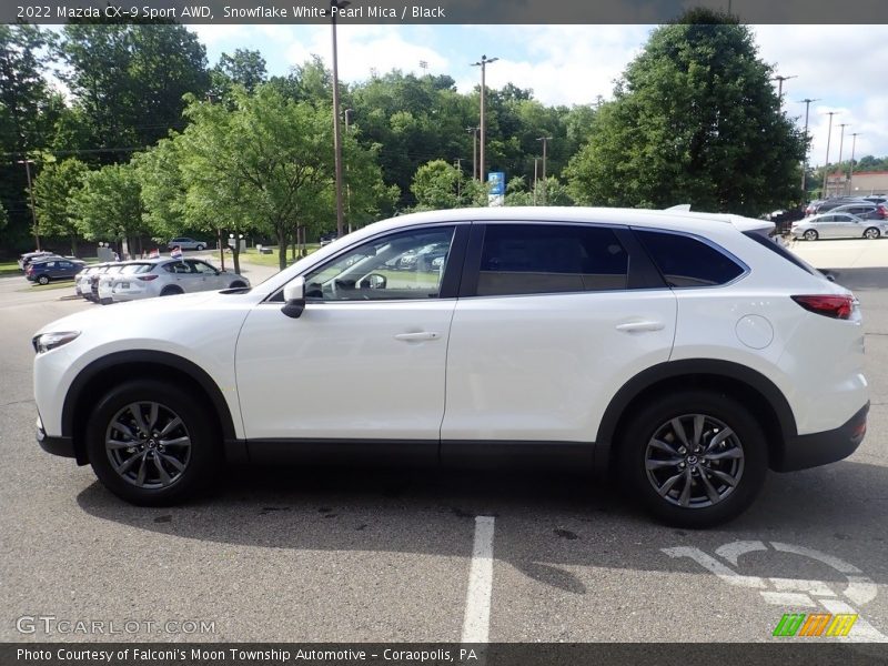 Snowflake White Pearl Mica / Black 2022 Mazda CX-9 Sport AWD
