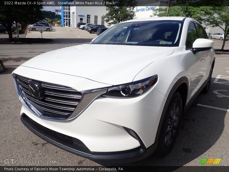 Snowflake White Pearl Mica / Black 2022 Mazda CX-9 Sport AWD
