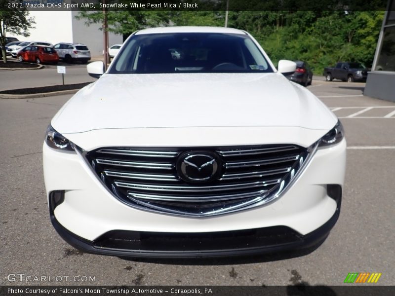 Snowflake White Pearl Mica / Black 2022 Mazda CX-9 Sport AWD