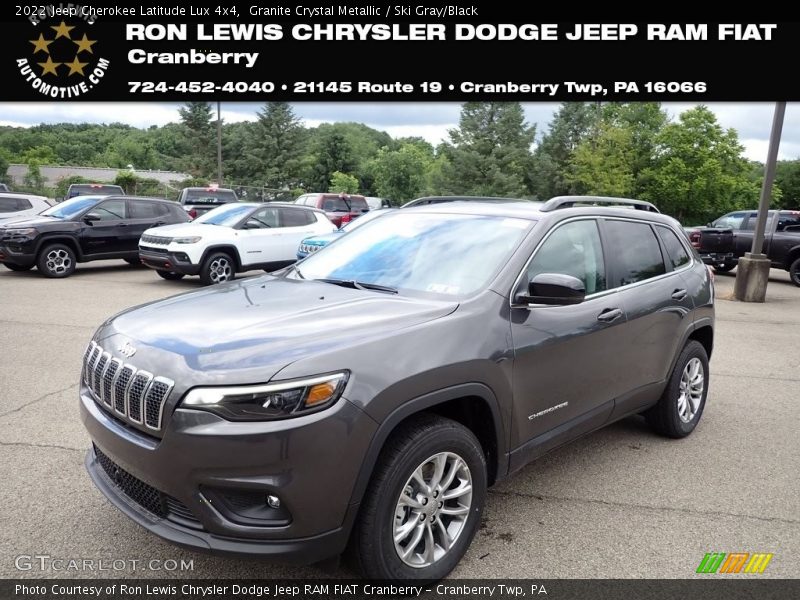 Granite Crystal Metallic / Ski Gray/Black 2022 Jeep Cherokee Latitude Lux 4x4