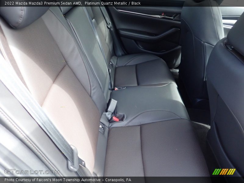 Platinum Quartz Metallic / Black 2022 Mazda Mazda3 Premium Sedan AWD