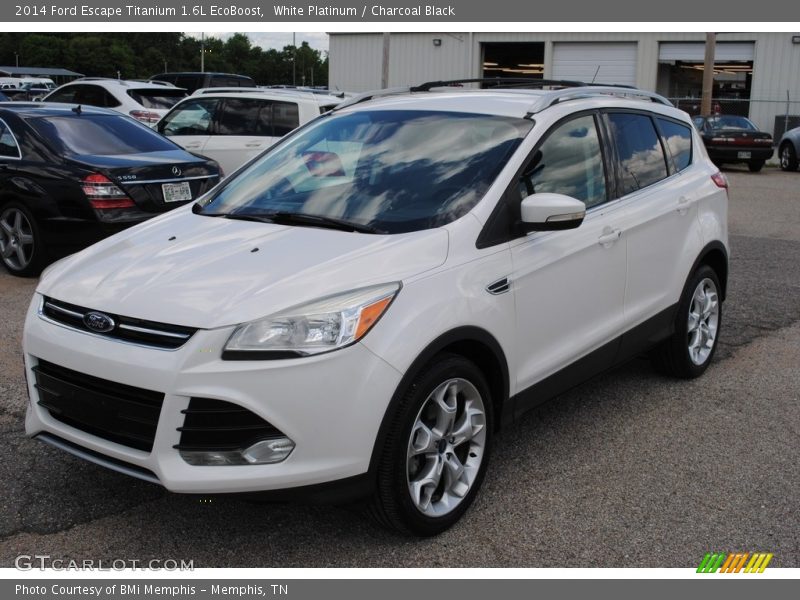 White Platinum / Charcoal Black 2014 Ford Escape Titanium 1.6L EcoBoost