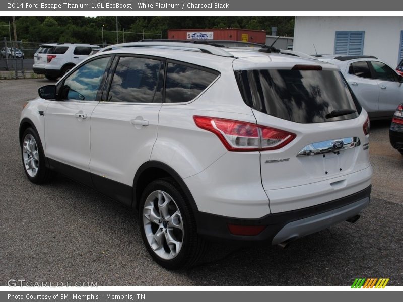 White Platinum / Charcoal Black 2014 Ford Escape Titanium 1.6L EcoBoost