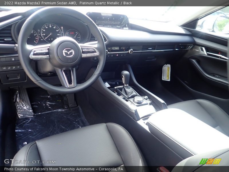 Platinum Quartz Metallic / Black 2022 Mazda Mazda3 Premium Sedan AWD