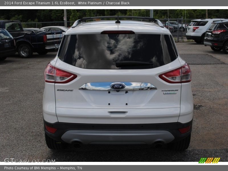 White Platinum / Charcoal Black 2014 Ford Escape Titanium 1.6L EcoBoost