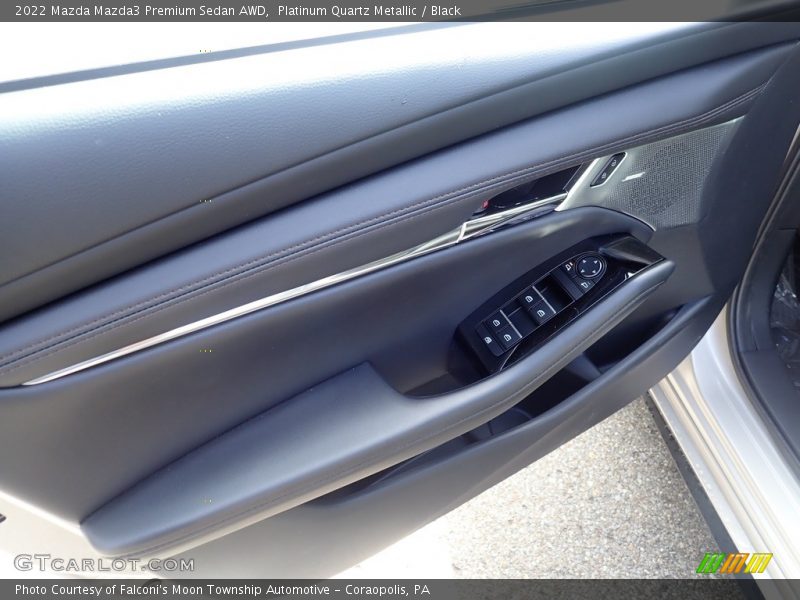Platinum Quartz Metallic / Black 2022 Mazda Mazda3 Premium Sedan AWD