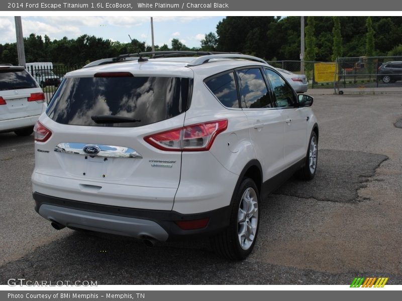 White Platinum / Charcoal Black 2014 Ford Escape Titanium 1.6L EcoBoost