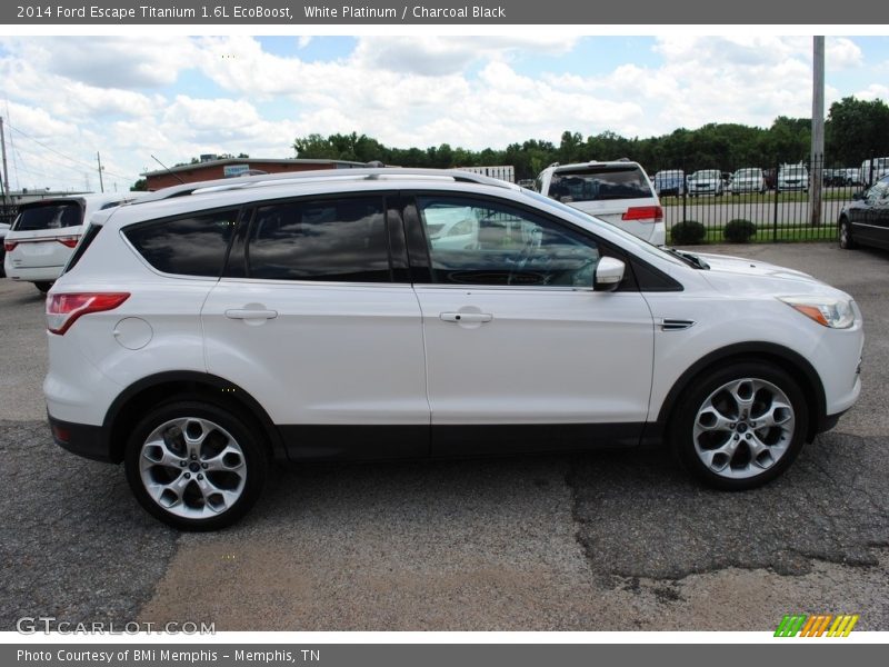 White Platinum / Charcoal Black 2014 Ford Escape Titanium 1.6L EcoBoost