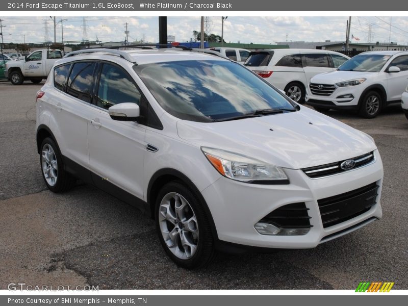 White Platinum / Charcoal Black 2014 Ford Escape Titanium 1.6L EcoBoost