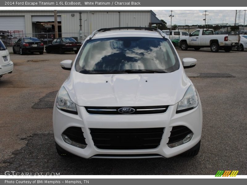 White Platinum / Charcoal Black 2014 Ford Escape Titanium 1.6L EcoBoost