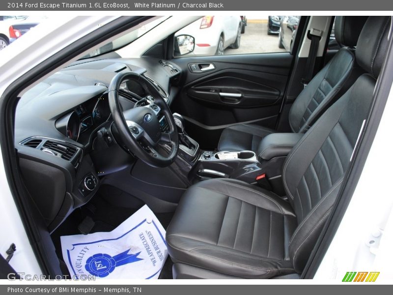 White Platinum / Charcoal Black 2014 Ford Escape Titanium 1.6L EcoBoost