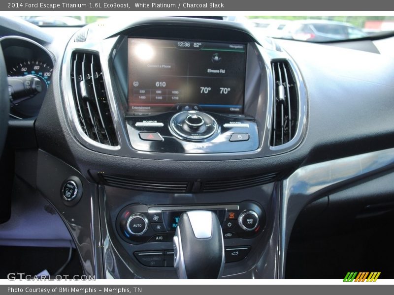 White Platinum / Charcoal Black 2014 Ford Escape Titanium 1.6L EcoBoost