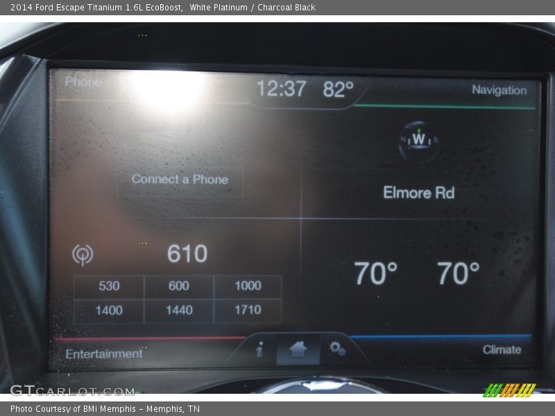 White Platinum / Charcoal Black 2014 Ford Escape Titanium 1.6L EcoBoost