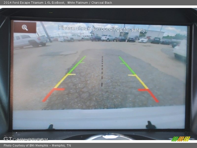 White Platinum / Charcoal Black 2014 Ford Escape Titanium 1.6L EcoBoost