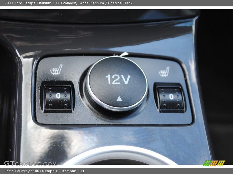 White Platinum / Charcoal Black 2014 Ford Escape Titanium 1.6L EcoBoost