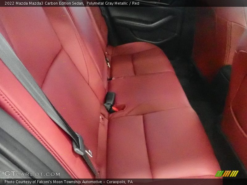 Polymetal Gray Metallic / Red 2022 Mazda Mazda3 Carbon Edition Sedan