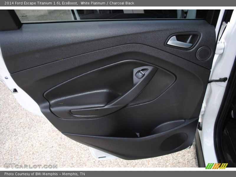 White Platinum / Charcoal Black 2014 Ford Escape Titanium 1.6L EcoBoost