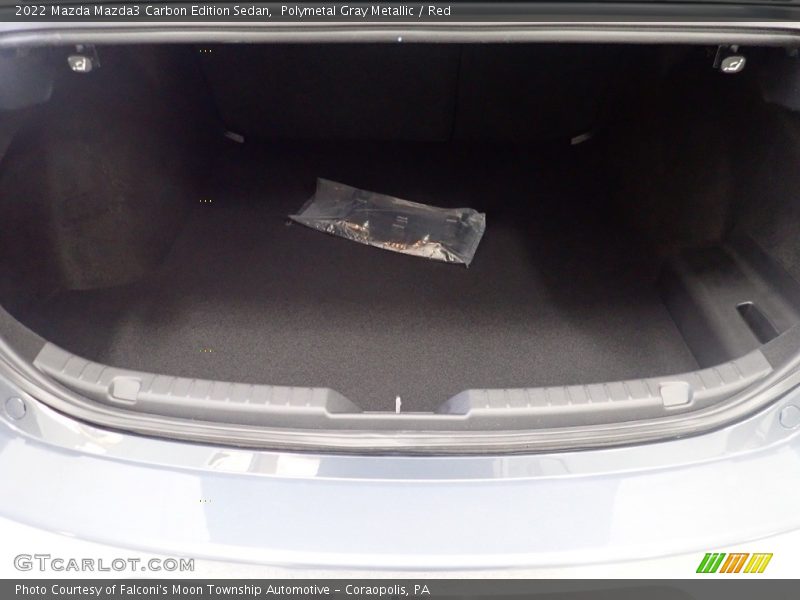 Polymetal Gray Metallic / Red 2022 Mazda Mazda3 Carbon Edition Sedan