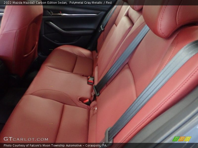 Polymetal Gray Metallic / Red 2022 Mazda Mazda3 Carbon Edition Sedan