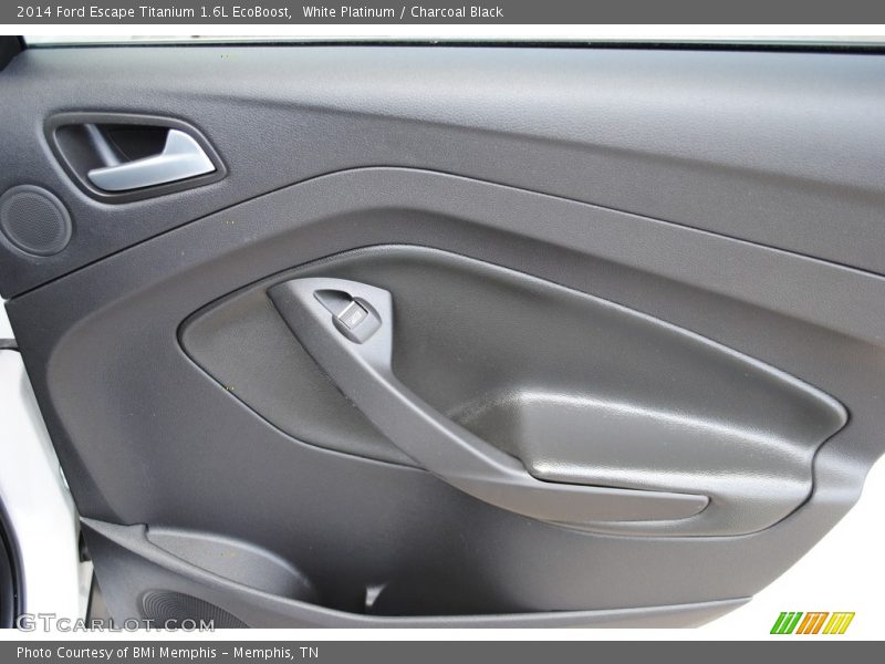White Platinum / Charcoal Black 2014 Ford Escape Titanium 1.6L EcoBoost