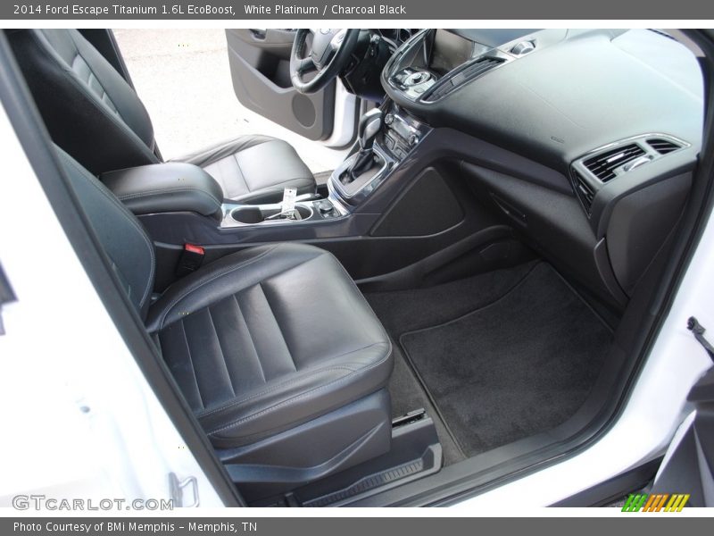 White Platinum / Charcoal Black 2014 Ford Escape Titanium 1.6L EcoBoost