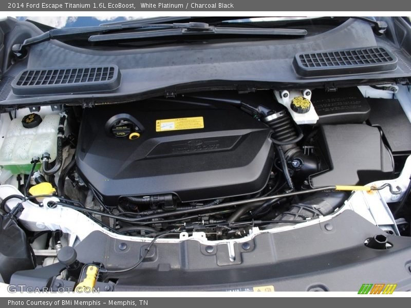 White Platinum / Charcoal Black 2014 Ford Escape Titanium 1.6L EcoBoost