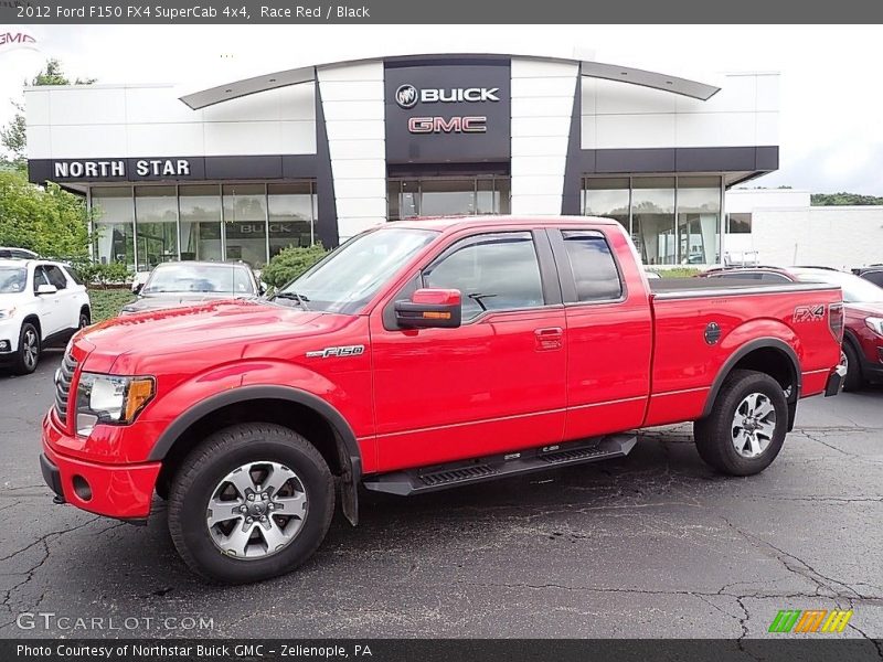 Race Red / Black 2012 Ford F150 FX4 SuperCab 4x4