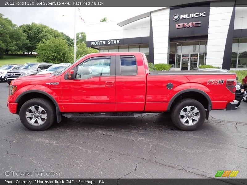Race Red / Black 2012 Ford F150 FX4 SuperCab 4x4
