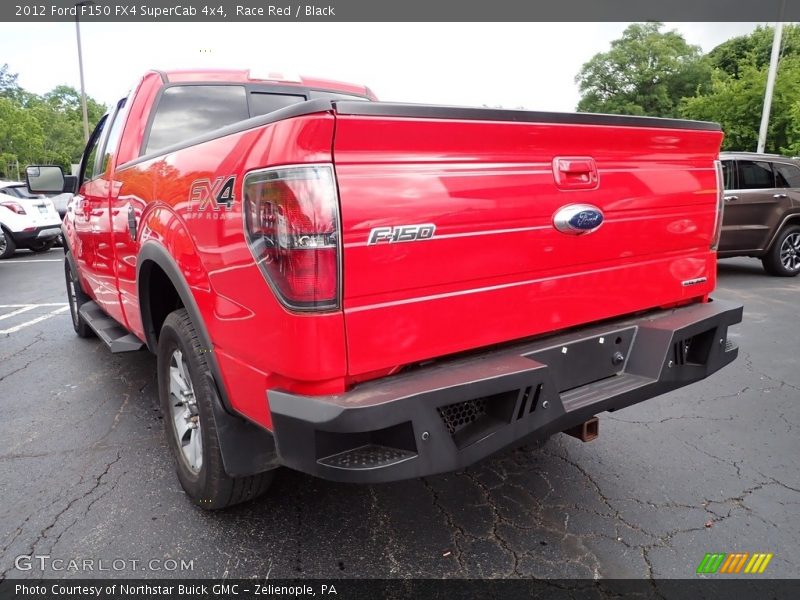 Race Red / Black 2012 Ford F150 FX4 SuperCab 4x4