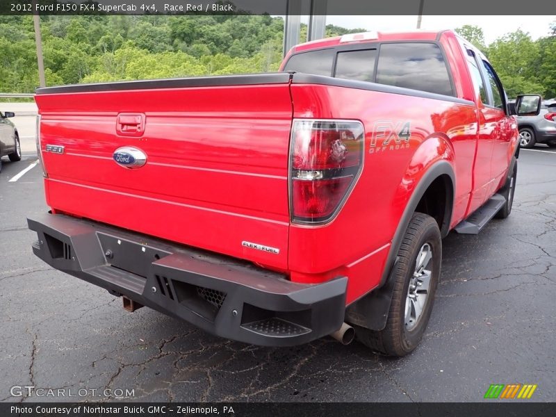 Race Red / Black 2012 Ford F150 FX4 SuperCab 4x4