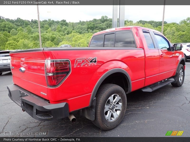 Race Red / Black 2012 Ford F150 FX4 SuperCab 4x4