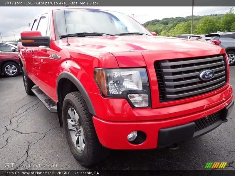 Race Red / Black 2012 Ford F150 FX4 SuperCab 4x4