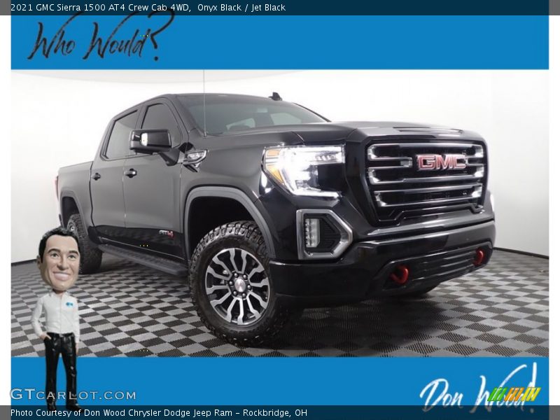 Onyx Black / Jet Black 2021 GMC Sierra 1500 AT4 Crew Cab 4WD