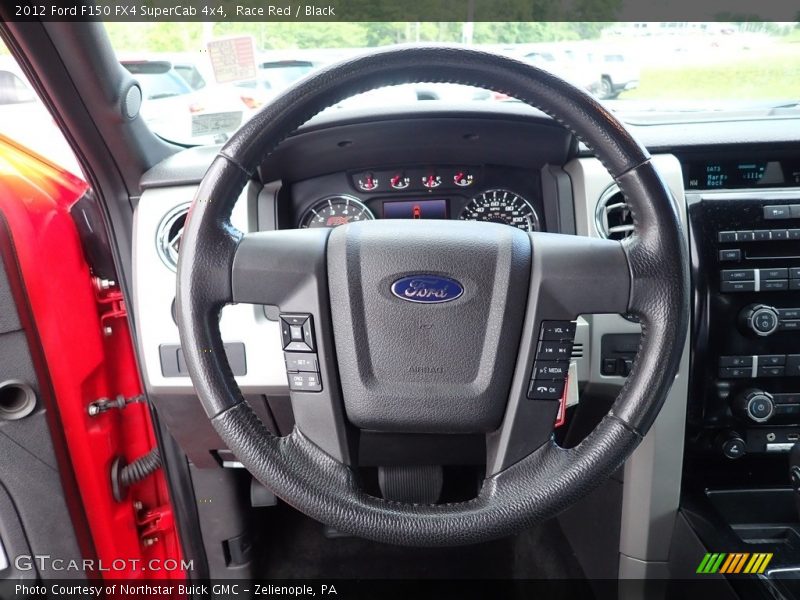 Race Red / Black 2012 Ford F150 FX4 SuperCab 4x4