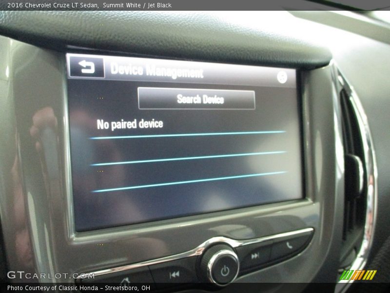 Summit White / Jet Black 2016 Chevrolet Cruze LT Sedan