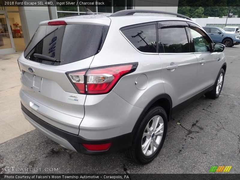 Ingot Silver / Charcoal Black 2018 Ford Escape SEL 4WD