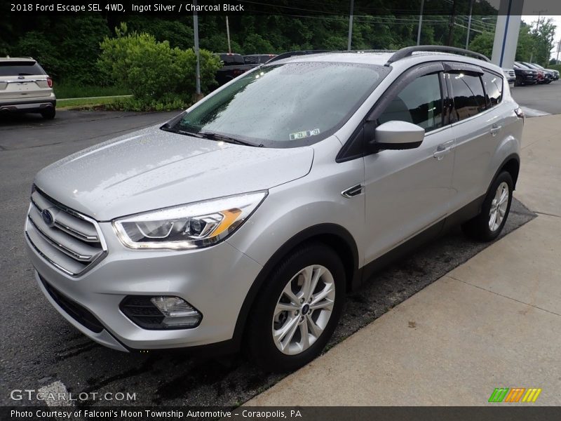 Ingot Silver / Charcoal Black 2018 Ford Escape SEL 4WD