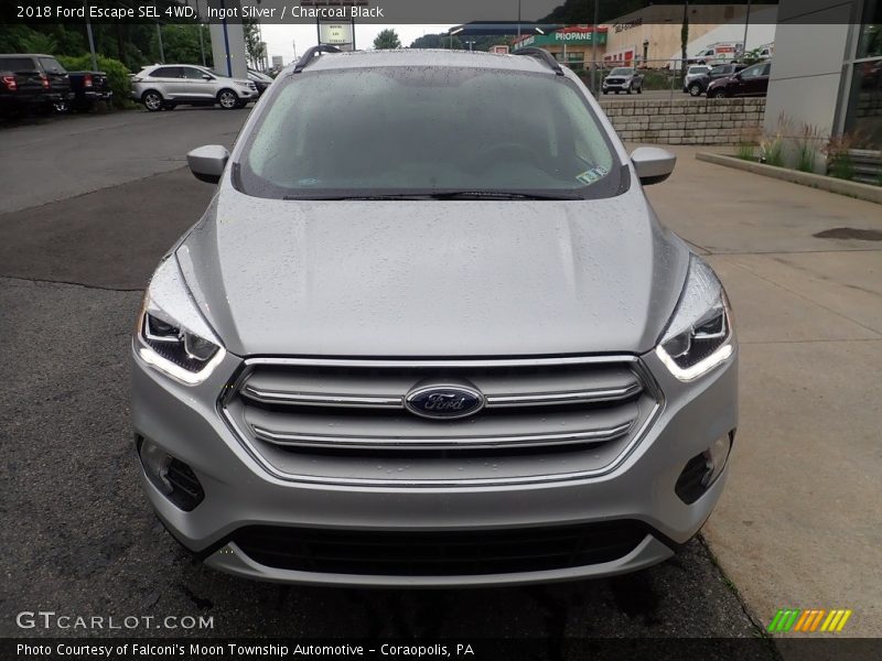 Ingot Silver / Charcoal Black 2018 Ford Escape SEL 4WD