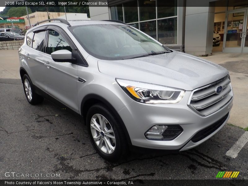 Ingot Silver / Charcoal Black 2018 Ford Escape SEL 4WD