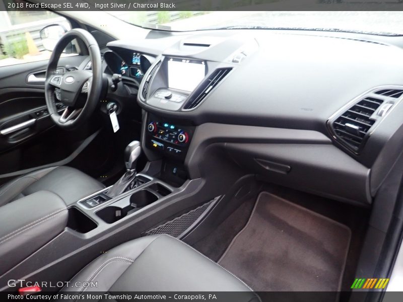 Ingot Silver / Charcoal Black 2018 Ford Escape SEL 4WD
